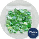 9106-P8 - Craft Pack - Lustered Green Glass Nuggets